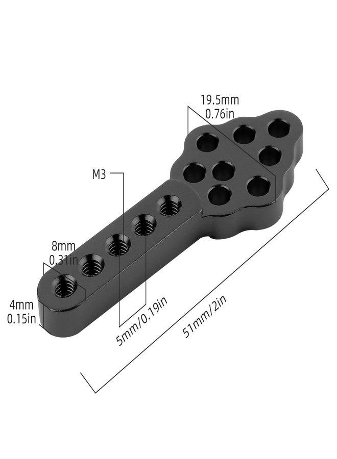 AllinRC CNC Metal RC Car Shock Absorber Mount Adjust Height Angle Stand for Axial SCX10 90046 D90 D110 RC Crawler Car Truck Models Upgrades (Black) - Image 2